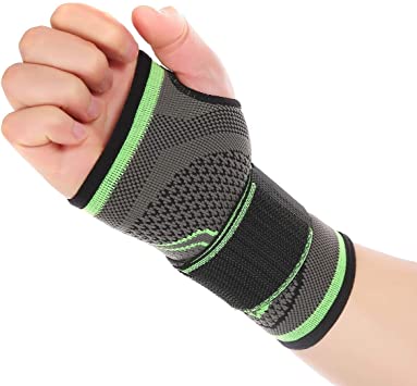 Mumian 2PCS Compression Wrist Support Sleeve with Adjustable Compression Strap for Carpal Tunnel, Tendonitis, Wrist Pain