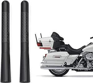 Bingfu Motorcycle Carbon Fiber Antenna Mast Motorcycle Radio Antenna Replacement 2-Pack Compatible with Motorcycle 1989-2023 Touring Electra Glide Road Glide Tour Ultra Classic