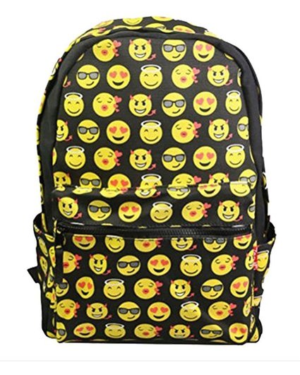 Smiling Face Casual Daypacks Emoji School Book Bags Backpack Back to School
