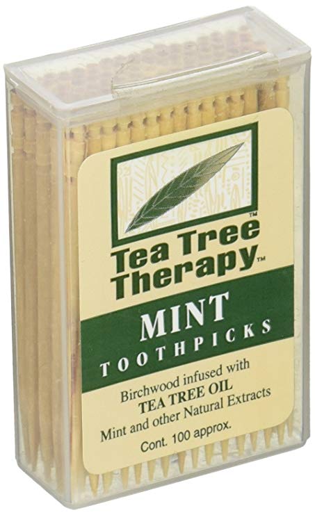 Tea Tree Therapy Toothpicks - Tea Tree And Mint - 100 Count