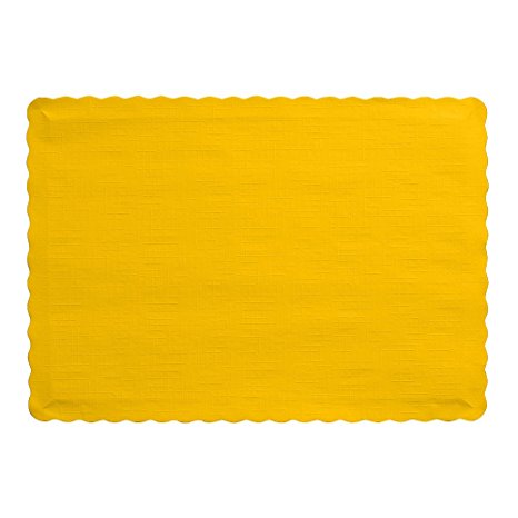 Creative Converting 50 Count Touch of Color Paper Placemats, School Bus Yellow