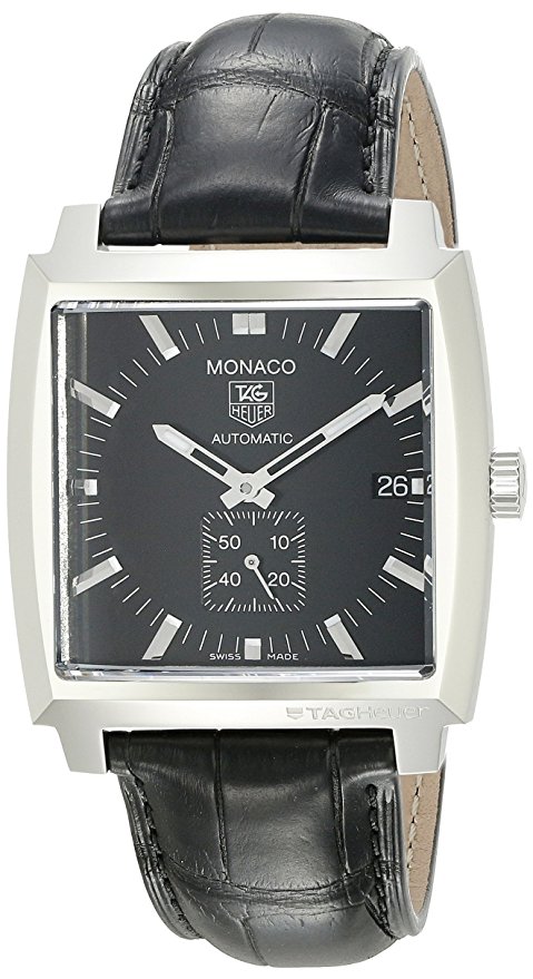TAG Heuer Men's WW2110.FC6177 Monaco Automatic Leather Strap Watch
