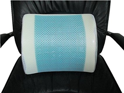 Bael Wellness Lumbar Support Back Cushion & Pillow. Gel Enhanced Memory Foam with Mesh Cover.