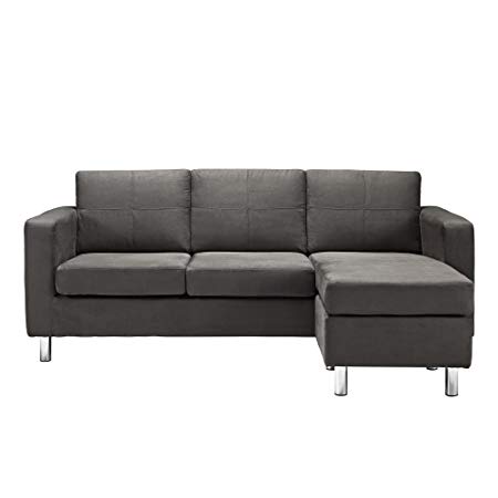 Small Spaces Configurable Sectional Sofa, Gray