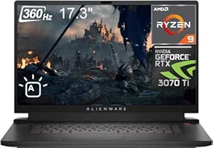 Alienware m17 R5 Gaming Laptop 2023 Newest, 17.3" FHD 360Hz Display, AMD Ryzen 9 6900HX Processor, NVIDIA GeForce RTX 3070 Ti, 32GB DDR5 RAM, 2TB SSD, Wi-Fi 6, Backlit Keyboard, Windows 11 Home