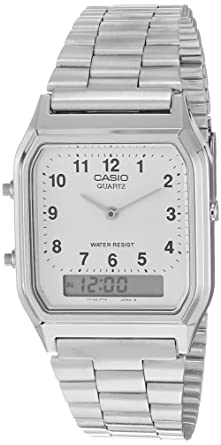 Casio Vintage Series Analog-Digital White Dial Men's Watch-AQ-230A-7BMQ