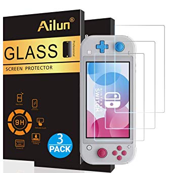 Ailun Screen Protector for Nintendo Switch lite 3Pack Tempered Glass for Nintendo Switch lite 2019 Anti Scratch