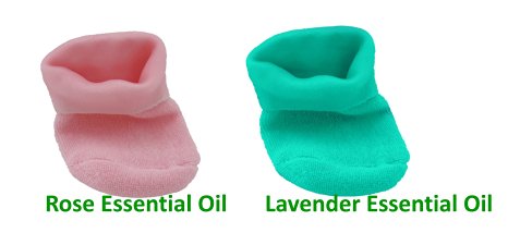 Best Spa Socks Gel Infused Essential Oils Moisturizing Socks Moisturize and Soften Your Feet with Lavender Gel Socks and Rose Gel Socks for the Ultimate Pedicure Experience 2 Pack