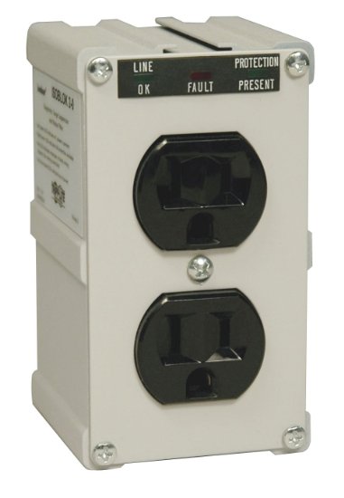 Tripp Lite Isobar 2 Outlet Direct Plug-in Surge ProtectorSuppressor 1410 Joules ISOBLOK2-0