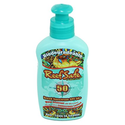 Reef Safe Biodegradable Waterproof SPF 50  Sunscreen Lotion