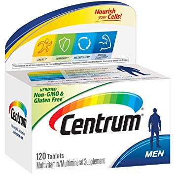 Centrum Men (120 Count) Multivitamin / Multimineral Supplement Tablet, Vitamin D3