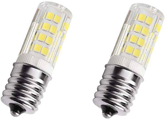 E17 LED Bulb 4 Watt Microwave Oven Light, AC110-130V,Daylight White 6000K dimmable (Pack of 2) (Daylight White)