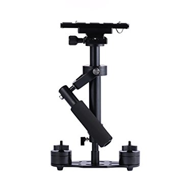 Handheld Camera Stabilizer, LESHP Handheld Video Camera Stabilizer with Quick Release Plate 1/4" Screw for Camera Video DV DSLR Nikon Canon, Sony, Panasonic (Black, S-40 )