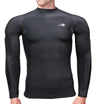 Compression Shirt Long Sleeve - Men's Cold Top, Best for Gym Running, Basketball