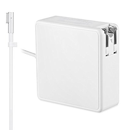 Macbook Pro Charger,Wowstar Magsafe 60W Replacement L-Tip Power Adapter for Apple Macbook and 13-inch Macbook Pro (White)