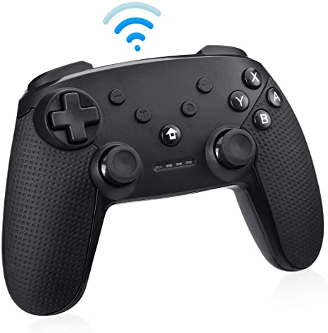 Powerextra Wireless Controller Remote Joystick for Nintendo Switch Console, PS3, PC, IOS13, Supports Gyro Axis, Turbo and Dual Vibration