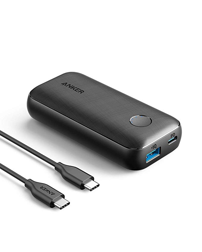 Anker PowerCore 10000 PD Redux, 10000mAh Portable Charger USB-C Power Delivery (18W) Power Bank for iPhone 8/8 /X/XS/XR/XS Max, Samsung Galaxy S10, Pixel 3/3XL, iPad Pro 2018, and More