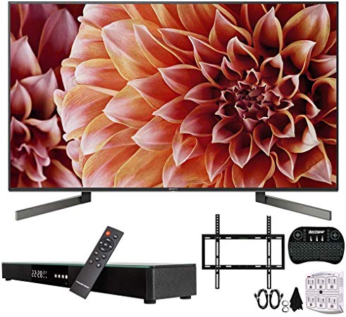 Sony XBR85X900F 85-Inch 4K Ultra HD Smart LED TV (2018) w/Soundbar Bundle Includes, Deco Gear Home Theater Surround Sound 31" Soundbar, Flat Wall Mount Kit for 45-90 inch TVs and More