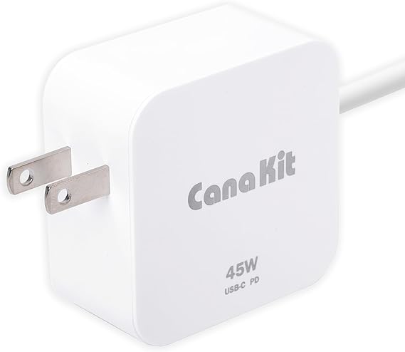 CanaKit 45W USB-C Power Supply with PD for Raspberry Pi 5 (27W @ 5A)