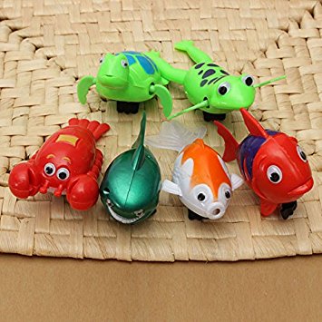 Cute Wind Up Moving Swimming Fish Turtle Frog Baby Kid Bath (Random) by Generic