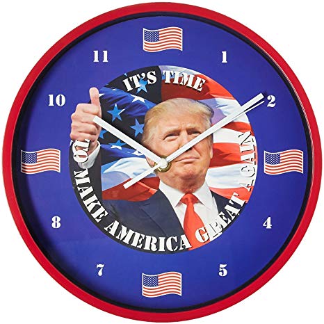 As Seen On TV E-0722 President Trump Talking Clock, 10 in. Diameter