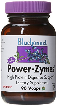 BlueBonnet Power-Zymes Vegetarian Capsules, 90 Count