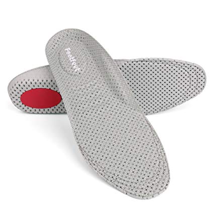 Footfeet Sports Insoles, Breathable Orthotics Insoles, Light Weight Anti-Bacterial Shoe Inserts,Stopping Sweaty Feet (S)