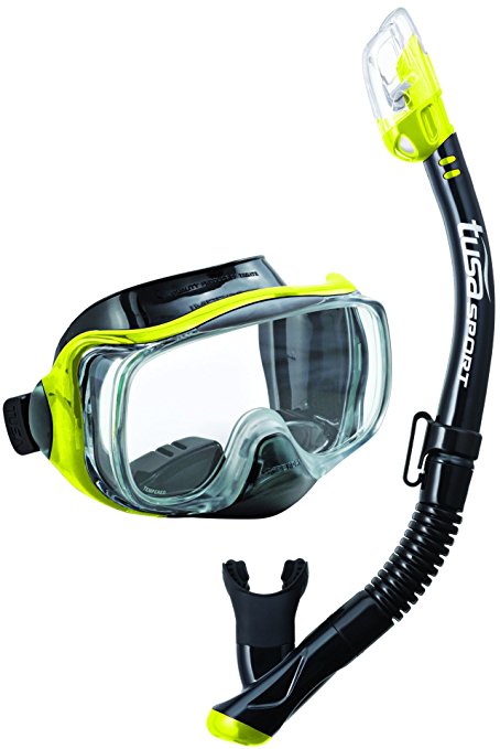 TUSA Sport Adult Imprex 3D Dry Mask and Snorkel Combo