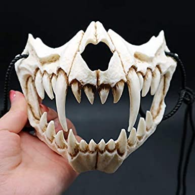 Japanese Halloween Mask,Japanese Cosplay Mask,Cosplay Decorative Mask Costume Halloween Novelty Horror Mask Role Playing for Adults