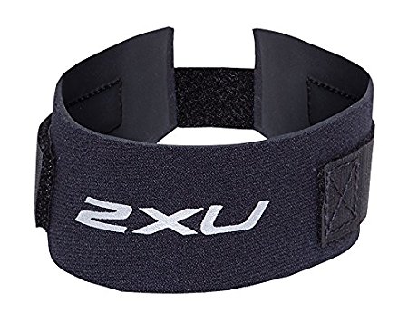 2XU Unisex Timing Chip Strap, black/black, One Size