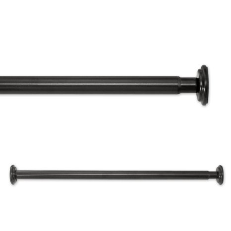 Source Global 52 to 90-Inch In Tension Rods Black