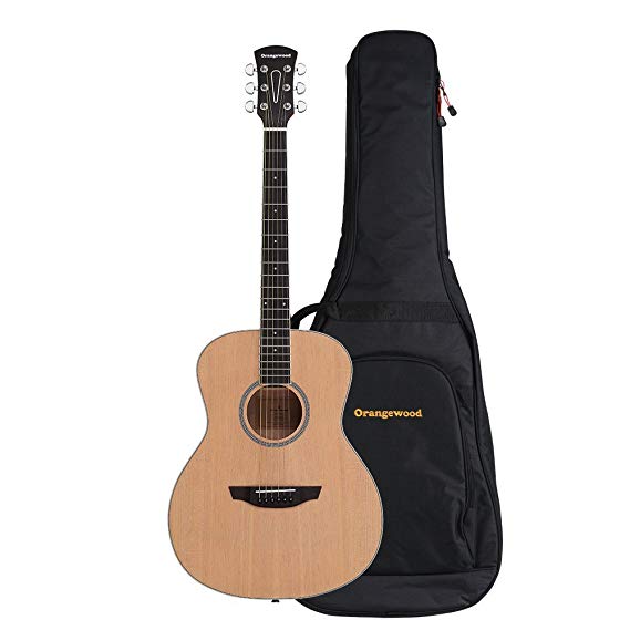 Orangewood Victoria Grand Concert Acoustic Guitar with Spruce Top, Ernie Ball Earthwood Strings, and Premium Padded Gig Bag Included