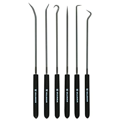 Ullman CHP6-L, 6 Piece Hook and Pick Set, Overall Length 9 3/4 inches