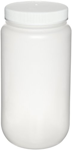 Nalgene 2121-0005 Wide-Mouth Bottle, Polypropylene, Large, 2L