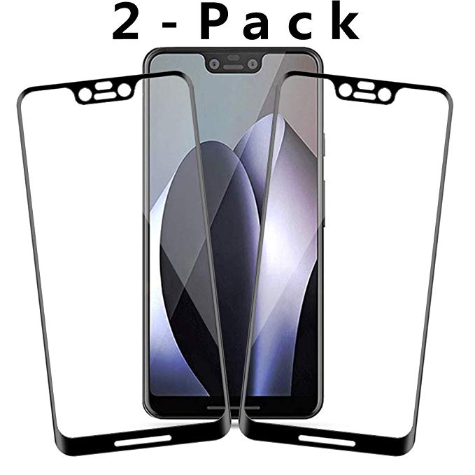 [2-Pack] Pixel 3 XL Tempered Glass Screen Protector Full Coverage,Sliiq [9H Hardness][Bubble-Free][Anti-Scratch] Tempered Glass Screen Protector Compatible with Google Pixel 3XL (Black)