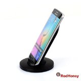 RedHoney 3 Coils Wireless Charging Pad Stand Holder A2 Series for Samsung S6  Edge  Plus Note 5 Nexus 4  5  6  7 Nokia Lumia 920 LG G4  G3 HTC 8X  Droid DNA and All Qi-Enabled Devices