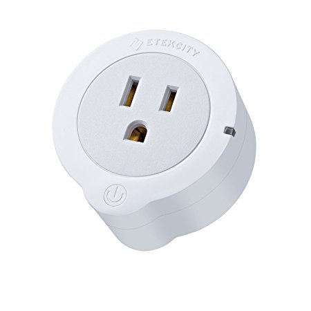 Etekcity Voltson Mini Smart Wi-Fi Outlet Switch Plug Wirelessly Control Household Appliances Anywhere, White