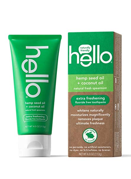 Hello Oral Care Hemp seed oil fluoride free toothpaste, 4 Ounce