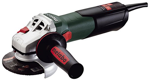 Metabo W9-115 Quick 8.5 Amp 10,500 rpm Angle Grinder with Lock-On Sliding Switch, 4-1/2"