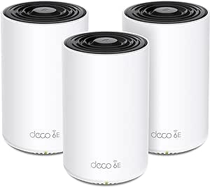 TP-Link Deco AXE4900 Tri-Band WiFi 6E Mesh WiFi System (Deco XE70 Pro)| 2.5G WAN/LAN Ports | 4.9 Gbps Wi-Fi | 7,200 Sq. Ft Coverage | Connect up to 200 Devices | New 6 GHz Band | 3-Pack |2024 Release