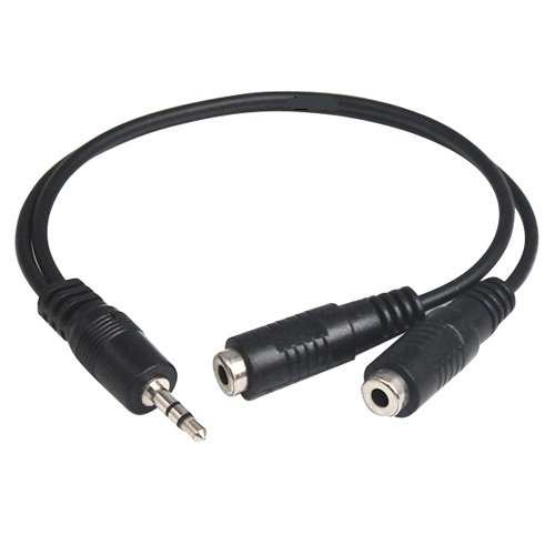 TRIXES 3.5mm Jack Splitter Audio Headphone Splitter Cable Jack Lead Two Way