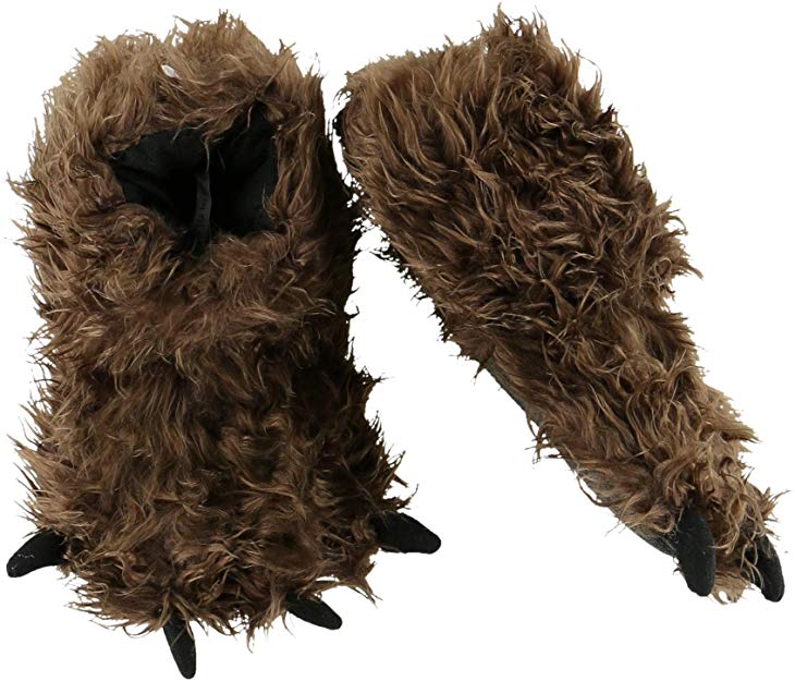 Lazy One Animal Paw Slippers for Adults and Kids