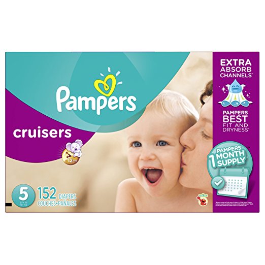 Pampers Cruisers Diapers Size 5, 152 Count (One Month Supply)