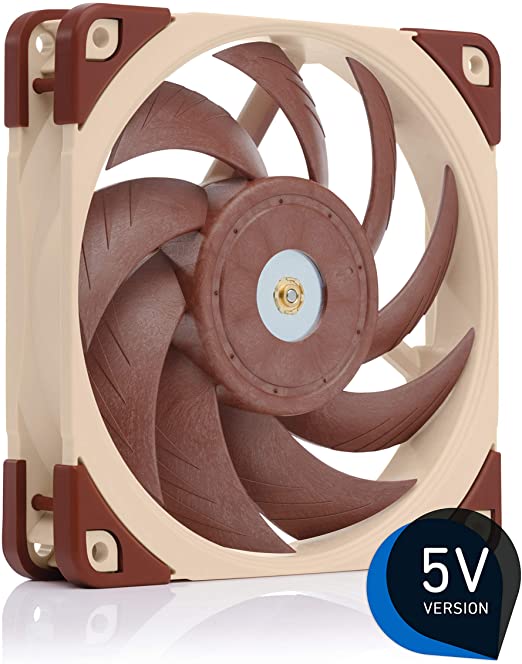 Noctua NF-A12x25 5V, Premium Quiet Fan with USB Power Adaptor Cable, 3-Pin, 5V Version (120mm, Brown)