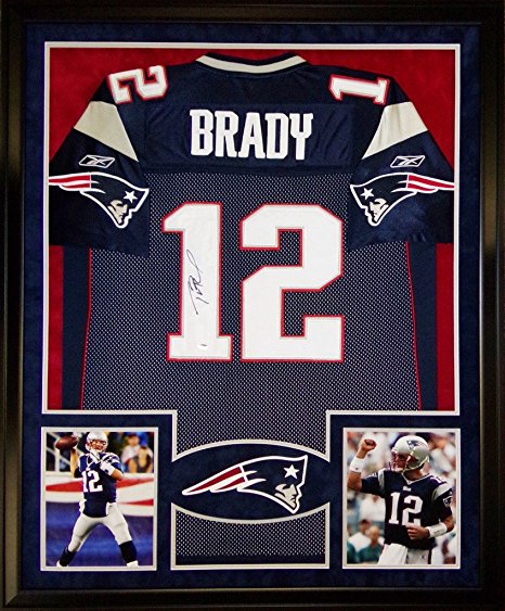 Tom Brady Framed Jersey Signed Mounted Memories COA Autographed New England Patriots