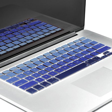 Litop® Blue Gradient Series Silicone Keyboard Cover Keyboard Skin for All MacBook Air 13", MacBook Pro with Retina Display 13"15" 17" Macbook 13" Unibody