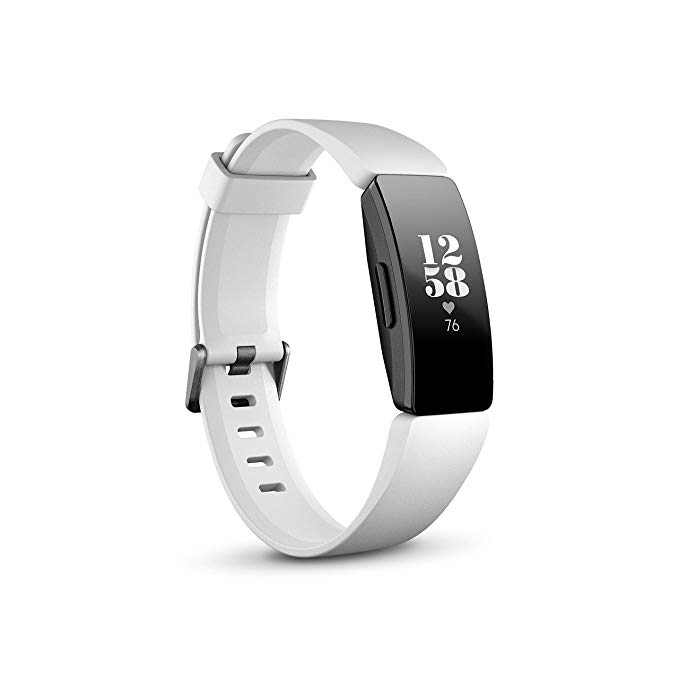 Fitbit Inspire HR Health and Fitness Tracker with Heart Rate (White)