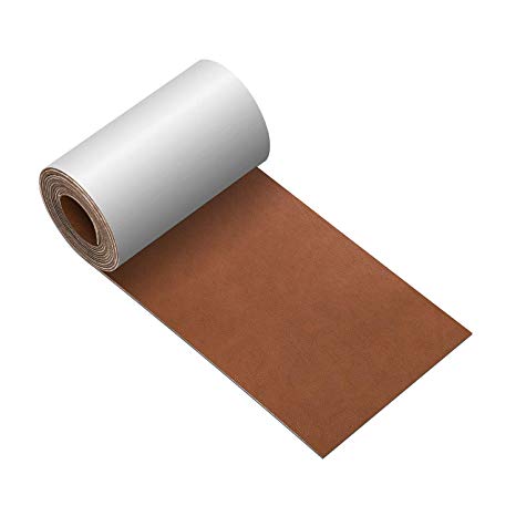 Leather Repair Tape 3X60 inch Patch Leather Adhesive for Sofas, Car Seats, Handbags, Jackets,First Aid Patch (Smooth Weave Tawny)
