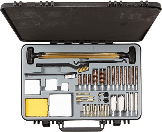 Allen Company - Krome Large Premium Quality Universal Gun Cleaning Kit, 50 Piece, Black