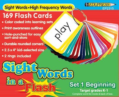 Edupress Sight Words In A Flash (Set 1)